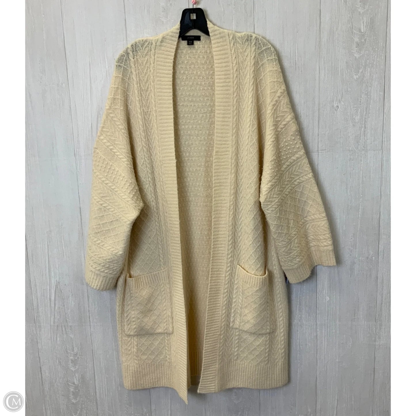 Sweater Cardigan By J. Crew In Tan, Size: M