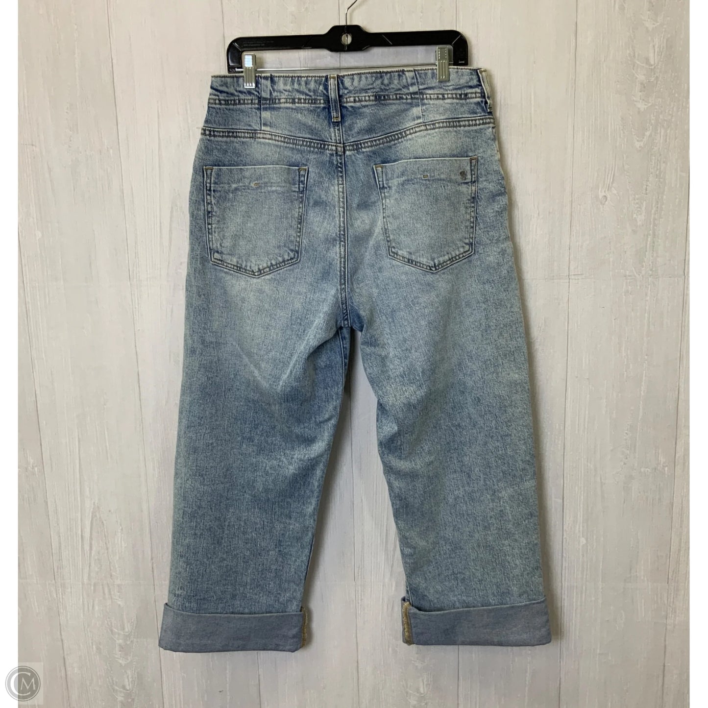 Jeans Cropped By Pilcro In Blue Denim, Size: 6