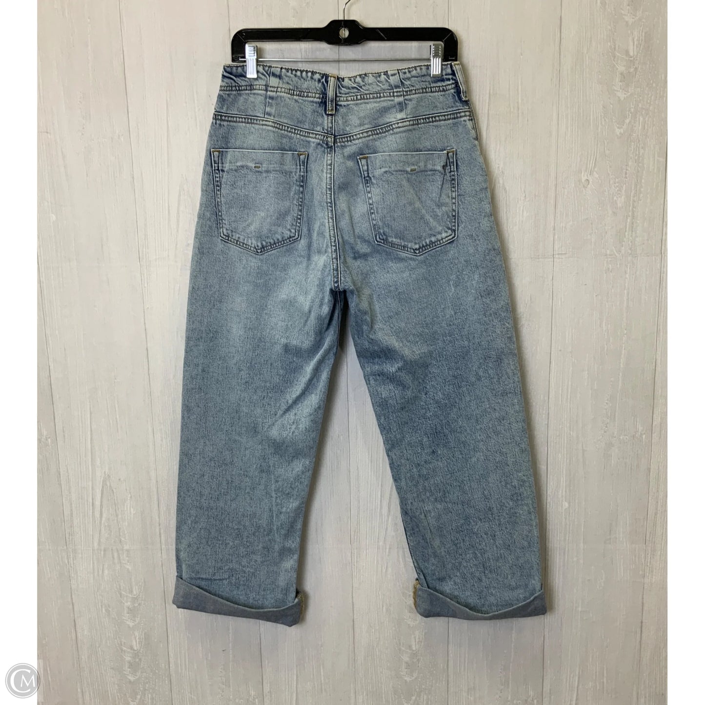 Jeans Cropped By Pilcro In Blue Denim, Size: 4