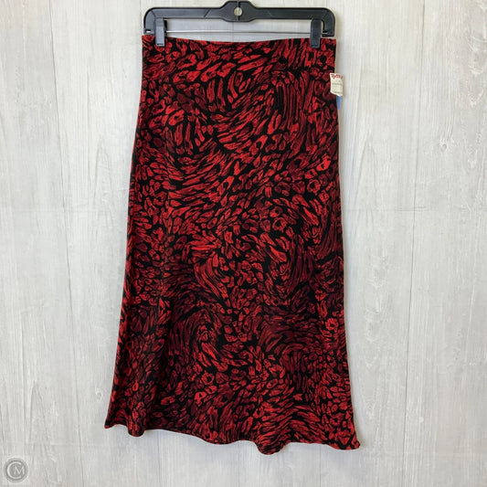 Skirt Midi By Rachel Zoe In Black & Red, Size: Xs