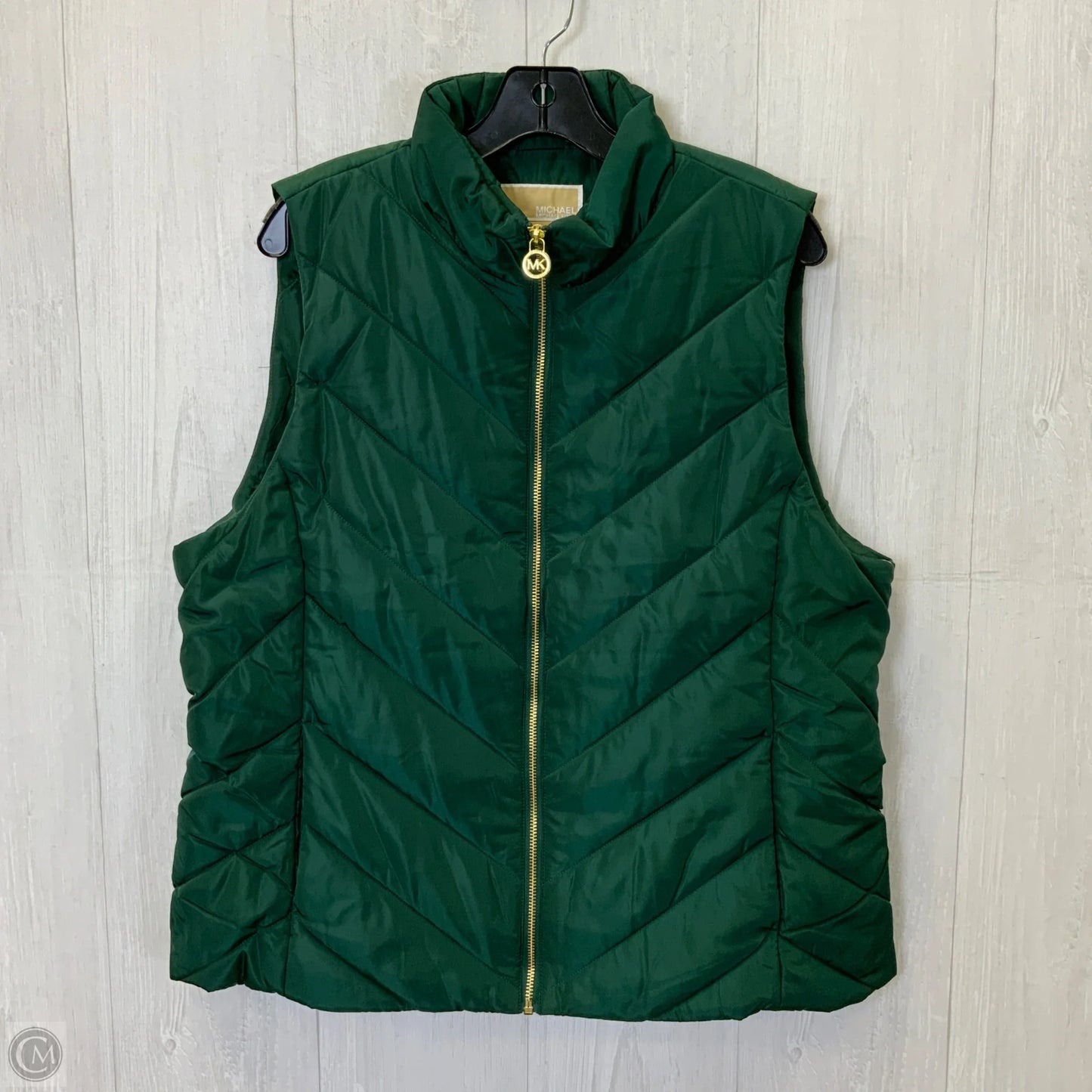 Vest Puffer & Quilted By Michael By Michael Kors In Green, Size: Xl