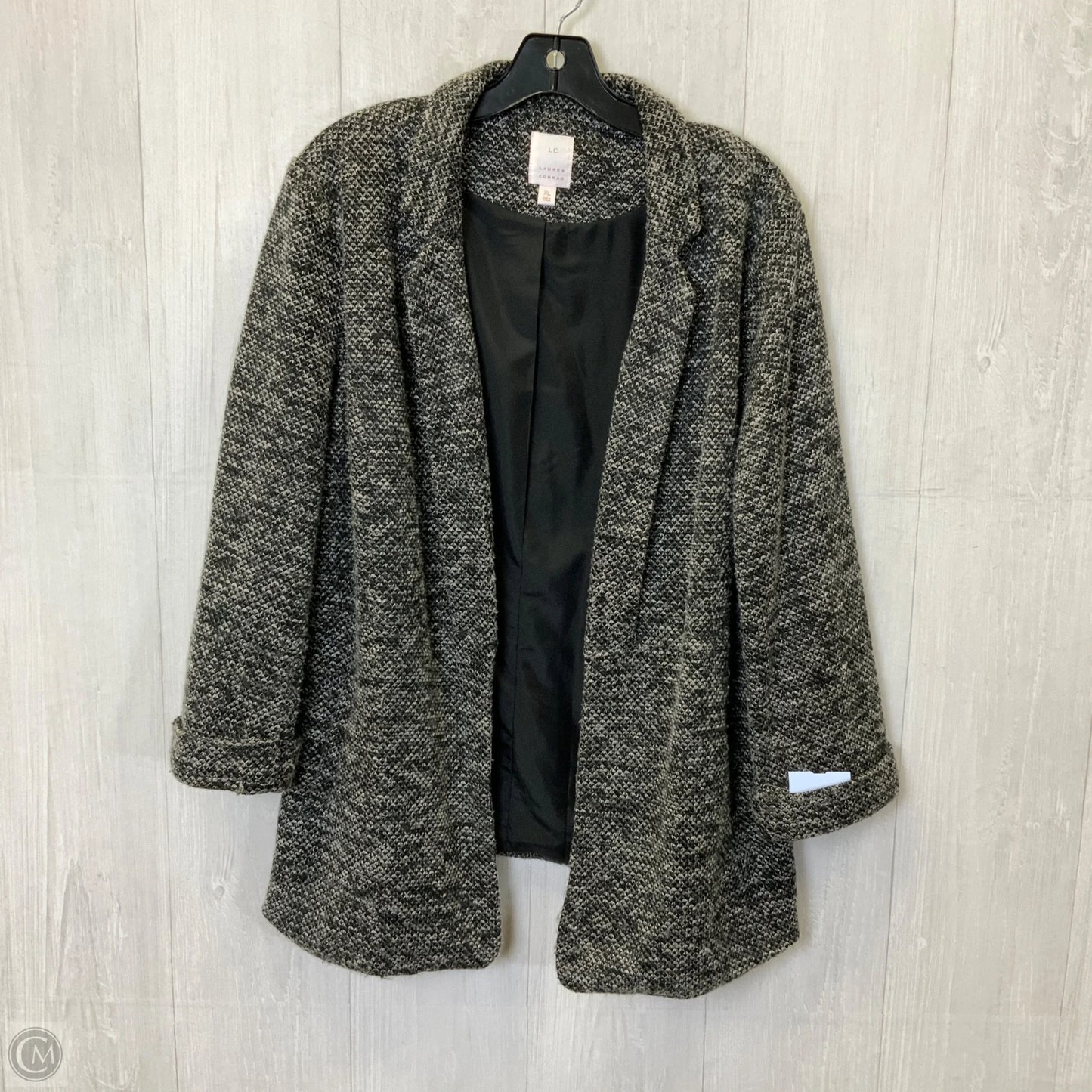Blazer By Lc Lauren Conrad In Black & Grey, Size: Xl