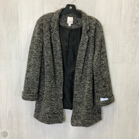 Blazer By Lc Lauren Conrad In Black & Grey, Size: Xl