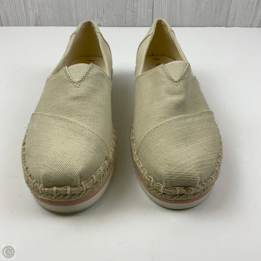 Shoes Flats By Toms In Cream, Size: 9.5