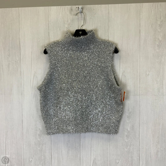 Vest Sweater By J. Crew In Silver, Size: L
