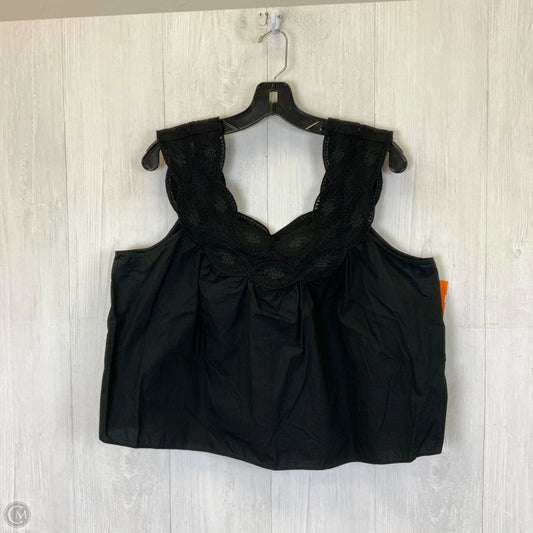 Top Sleeveless By J. Crew In Black, Size: Xl