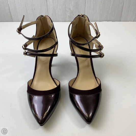 Sandals Heels Kitten By Liz Claiborne In Purple, Size: 7.5