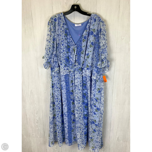 Dress Casual Maxi By Lc Lauren Conrad In Floral Print, Size: 4x