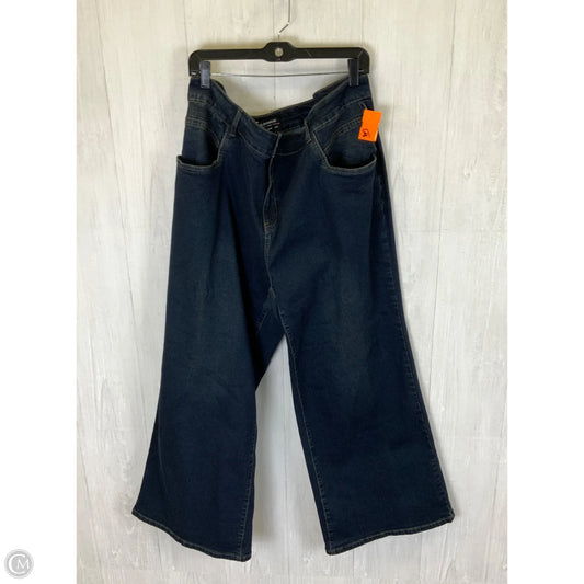 Jeans Wide Leg By Bloomchic In Blue Denim, Size: 24