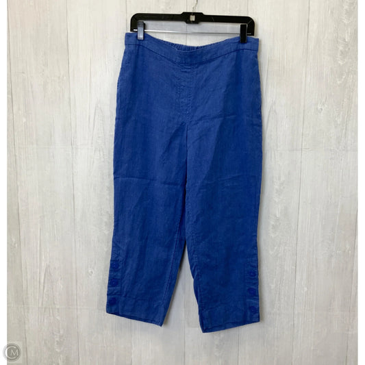 Pants Linen By Chicos In Blue, Size: S