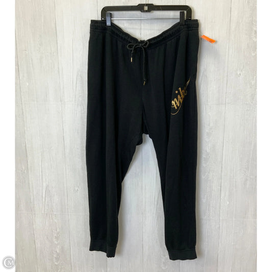 Pants Lounge By Nike In Black & Gold, Size: 2x