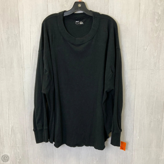 Top Long Sleeve Basic By Aerie In Black, Size: 2x