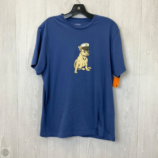 Top Short Sleeve Basic By J. Crew In Blue, Size: M