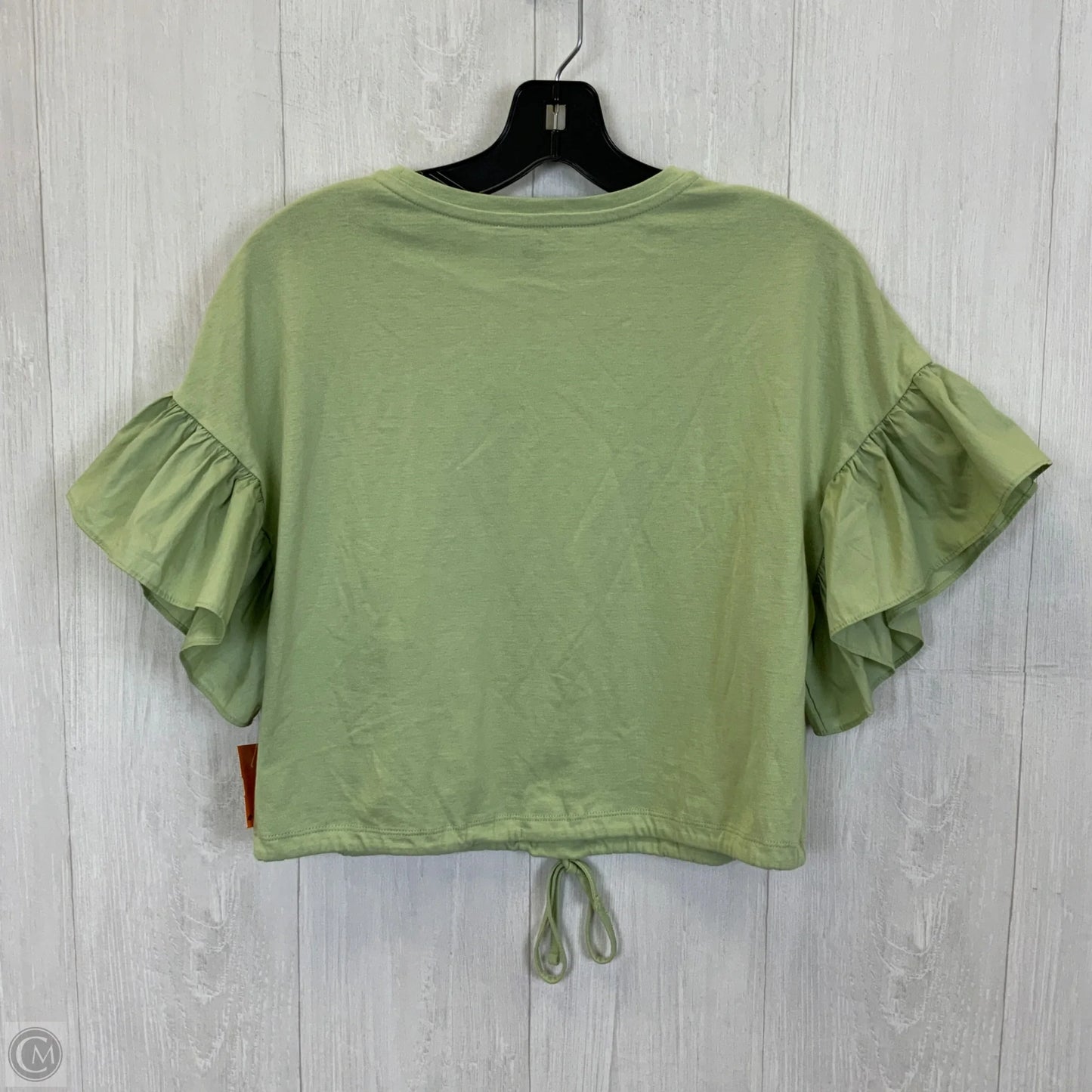 Top Short Sleeve By Express In Green, Size: Xs