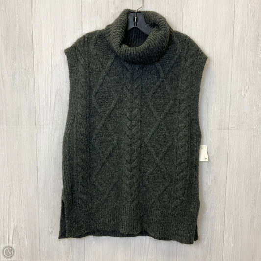 Sweater Short Sleeve By Loft In Grey, Size: S