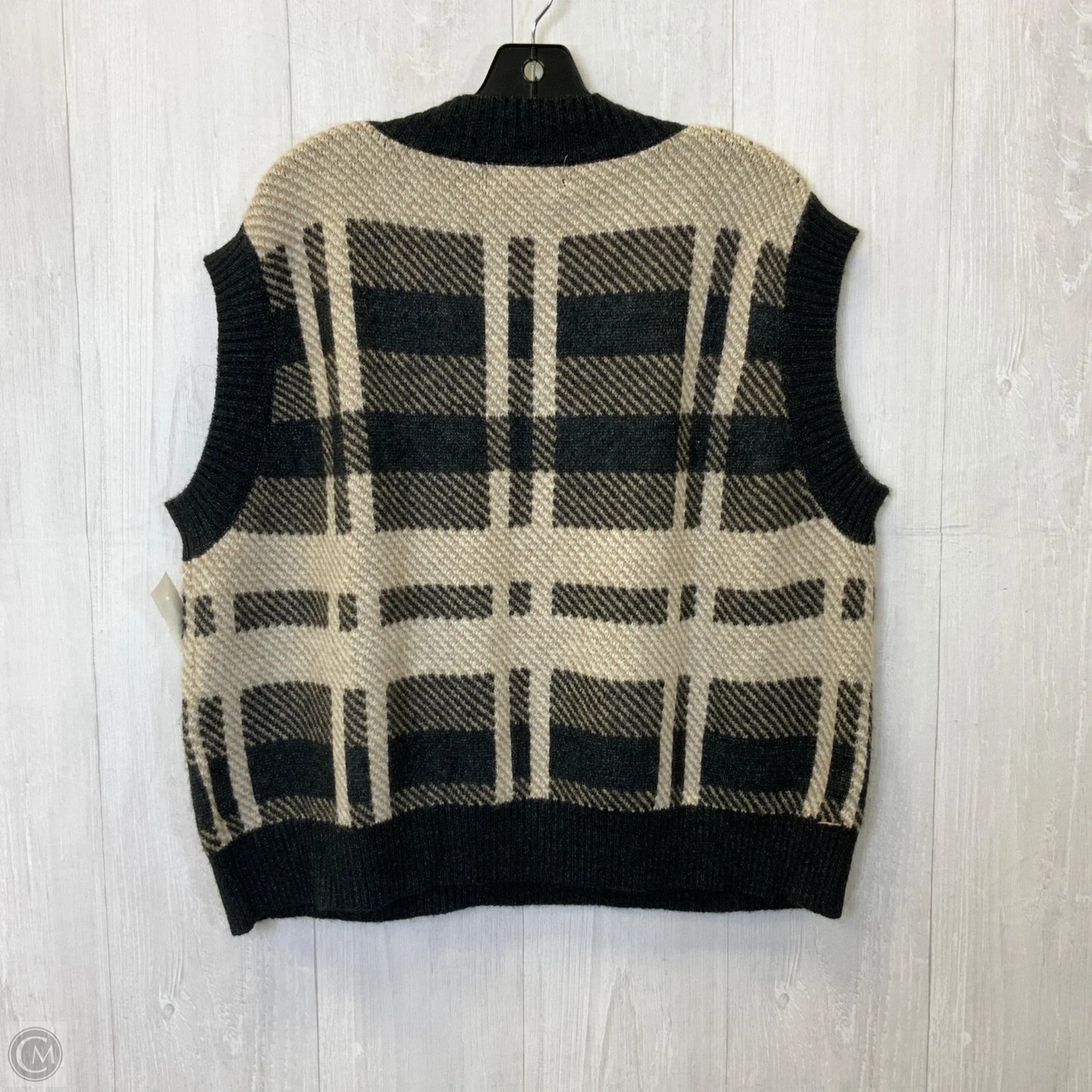 Vest Sweater By Clothes Mentor In Black, Size: M