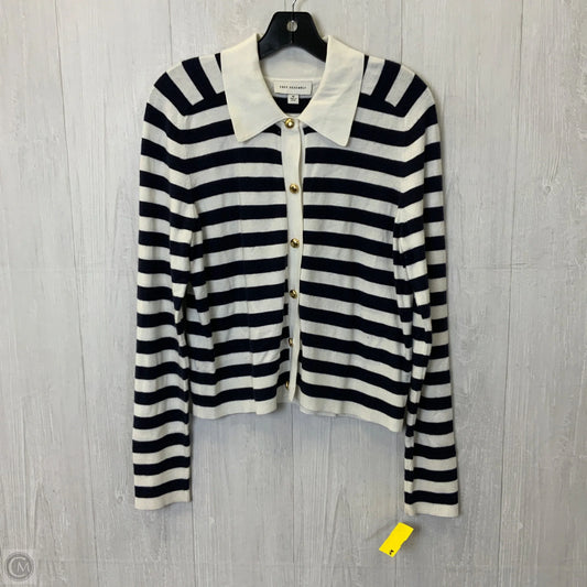 Blouse Long Sleeve By Free Assembly In Striped Pattern, Size: M