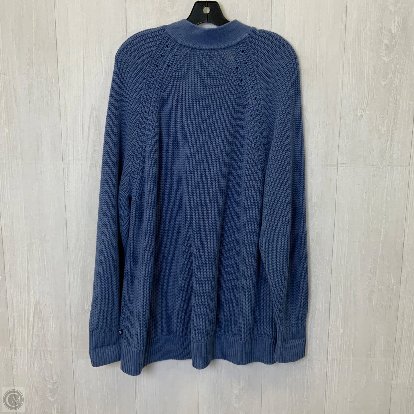 Sweater Cardigan By Gap In Blue, Size: Xxl