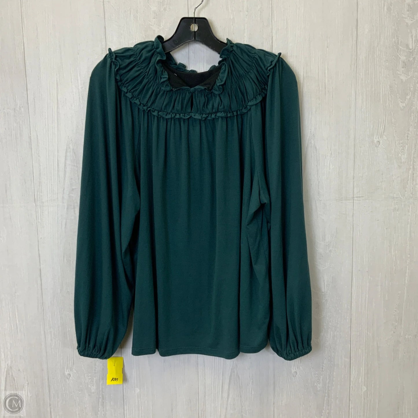 Top Long Sleeve By Ann Taylor In Green, Size: M