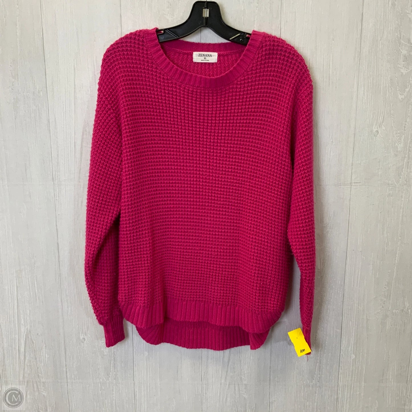 Sweater By Zenana In Pink, Size: Xl