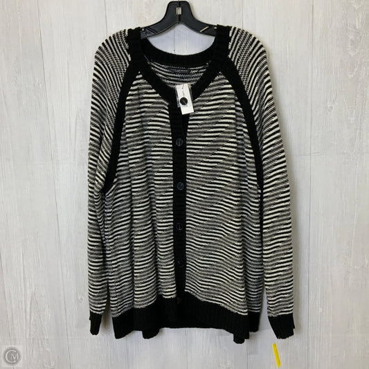 Cardigan By Lane Bryant In Black & White, Size: 4x