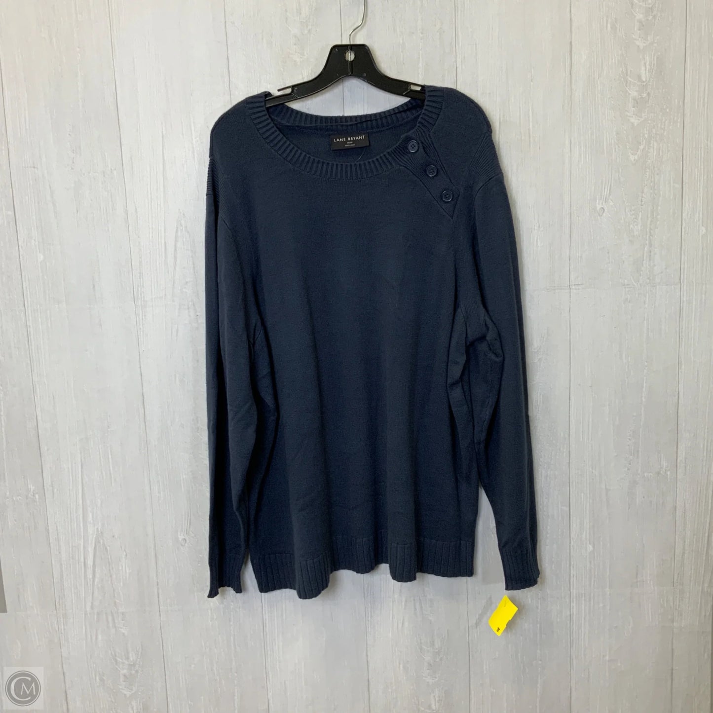 Top Long Sleeve Basic By Lane Bryant In Blue, Size: 4x