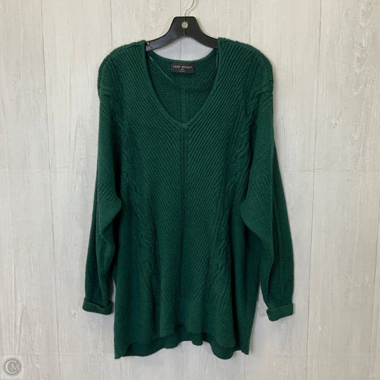 Sweater By Lane Bryant In Green, Size: 3x