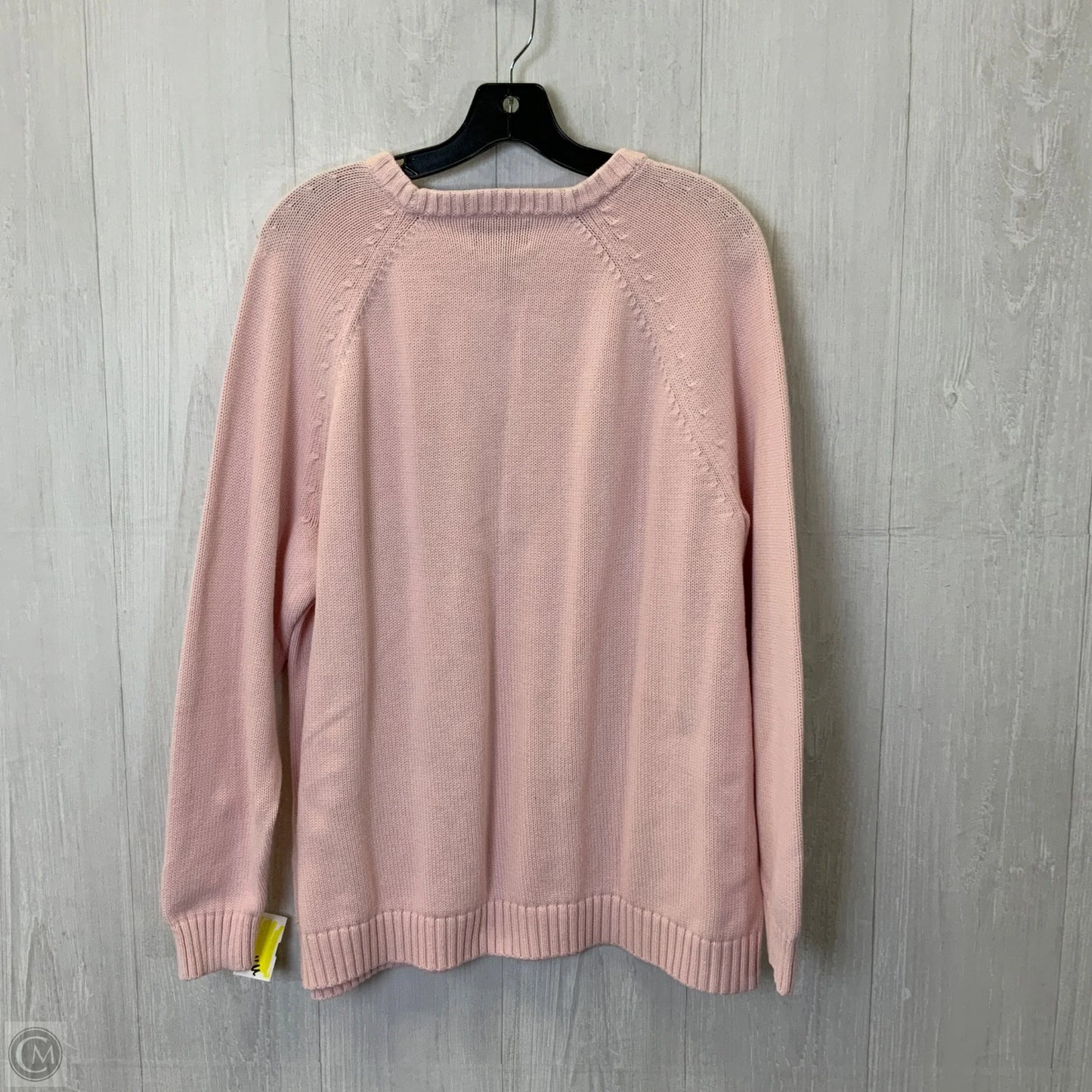 Sweater By Lands End In Pink, Size: 2x