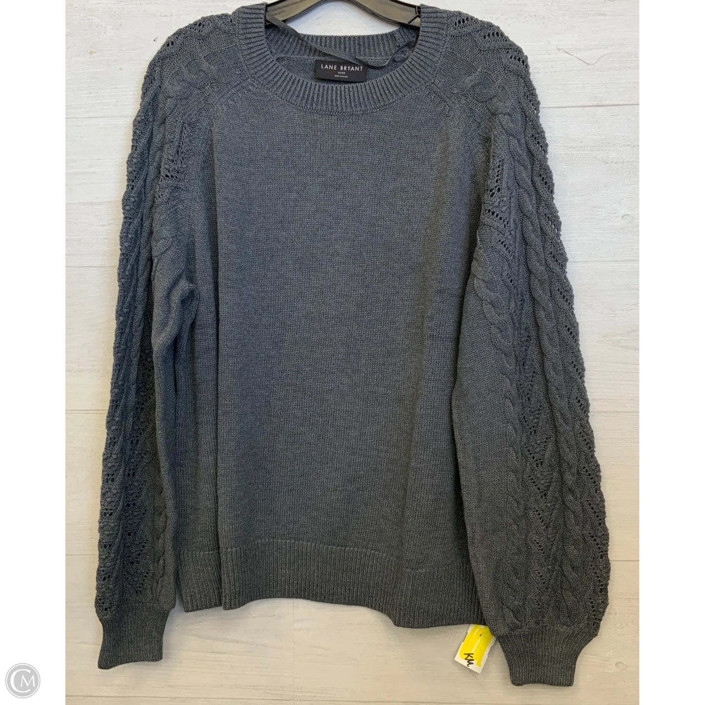 Sweater By Lane Bryant In Grey, Size: 3x