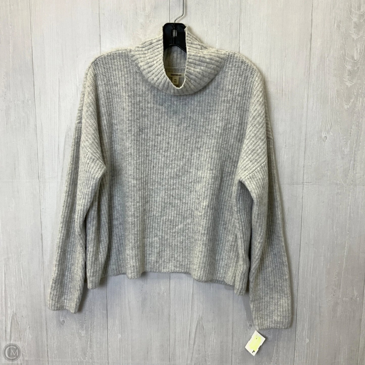 Sweater By Clothes Mentor In Grey, Size: Xxl