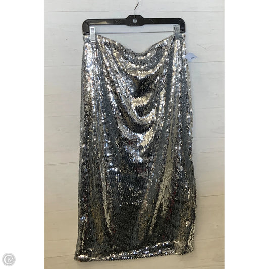 Skirt Maxi By J For Justify In Silver, Size: L
