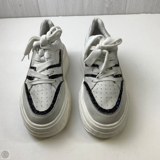 Shoes Sneakers Platform By Steve Madden In White, Size: 9.5