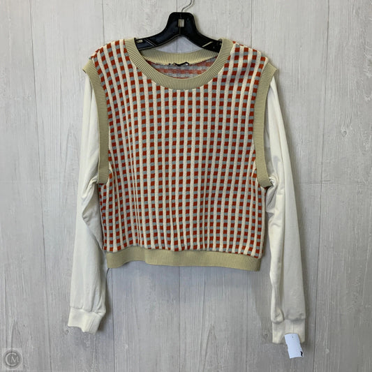 Top Long Sleeve By Zara In Multi-colored, Size: L