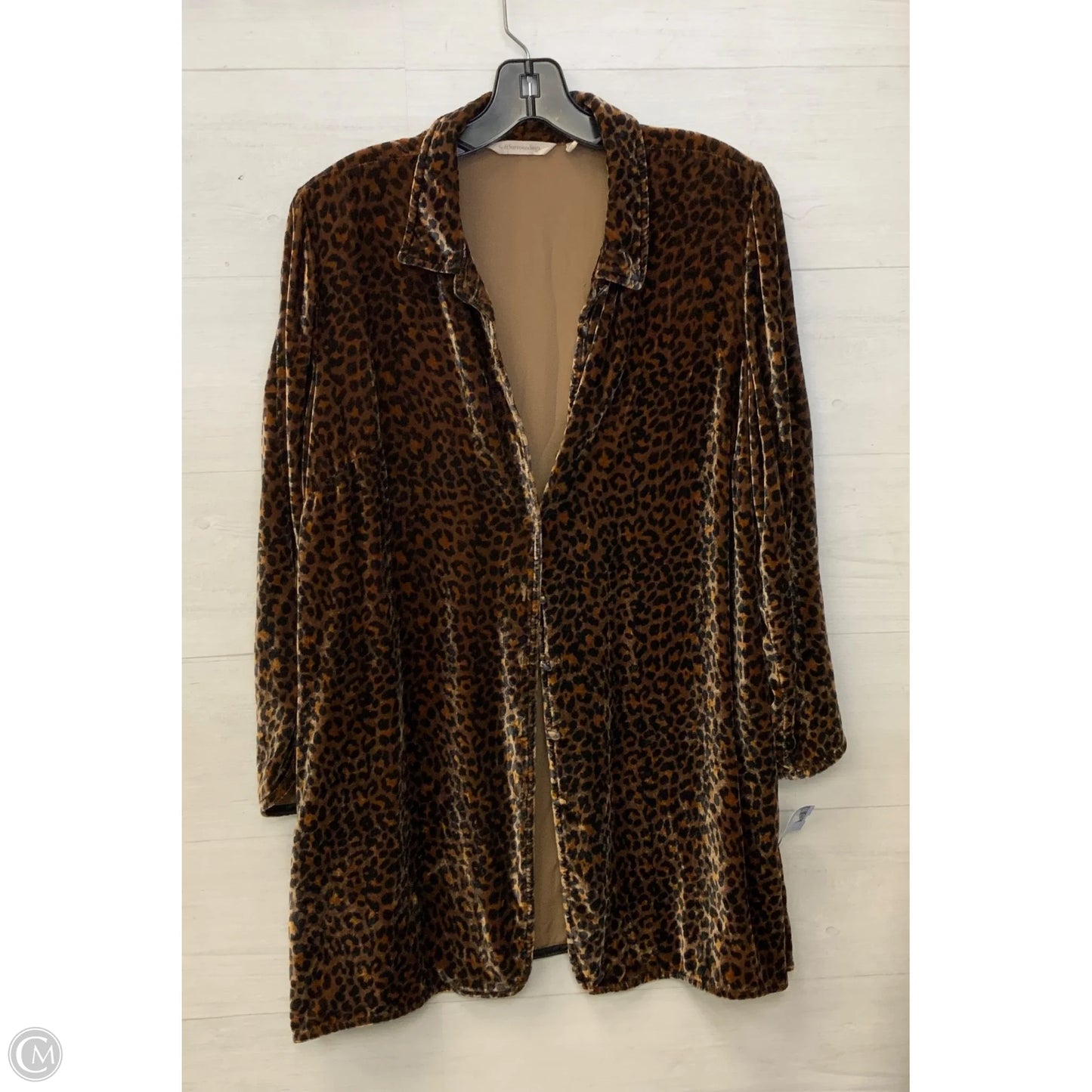 Cardigan By Soft Surroundings In Animal Print, Size: M