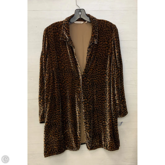 Cardigan By Soft Surroundings In Animal Print, Size: M