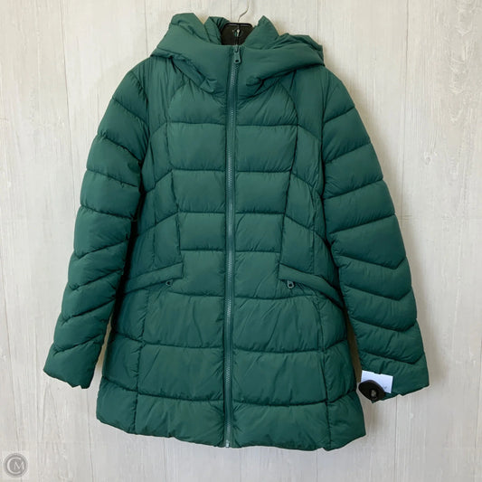 Coat Puffer & Quilted By Bernardo In Green, Size: M