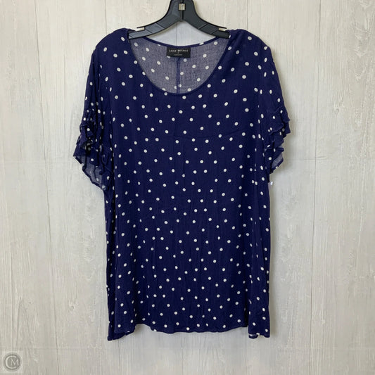 Top Short Sleeve By Lane Bryant In Purple, Size: 2x