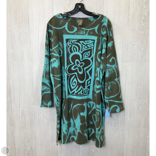 Tunic Long Sleeve By Clothes Mentor In Grey, Size: 2x