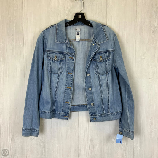 Jacket Denim By Gap In Blue Denim, Size: L