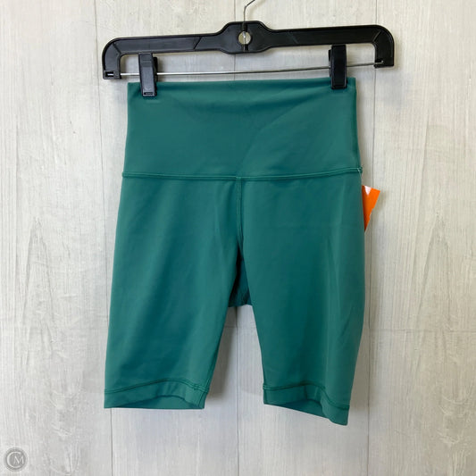 Athletic Shorts By Lululemon In Aqua, Size: 4