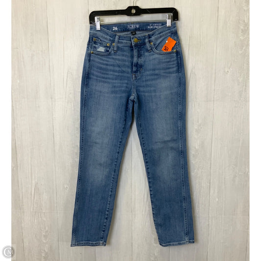 Jeans Straight By Loft In Blue Denim, Size: 2