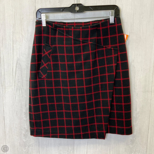 Skirt Midi By J. Jill In Black & Red, Size: Xs