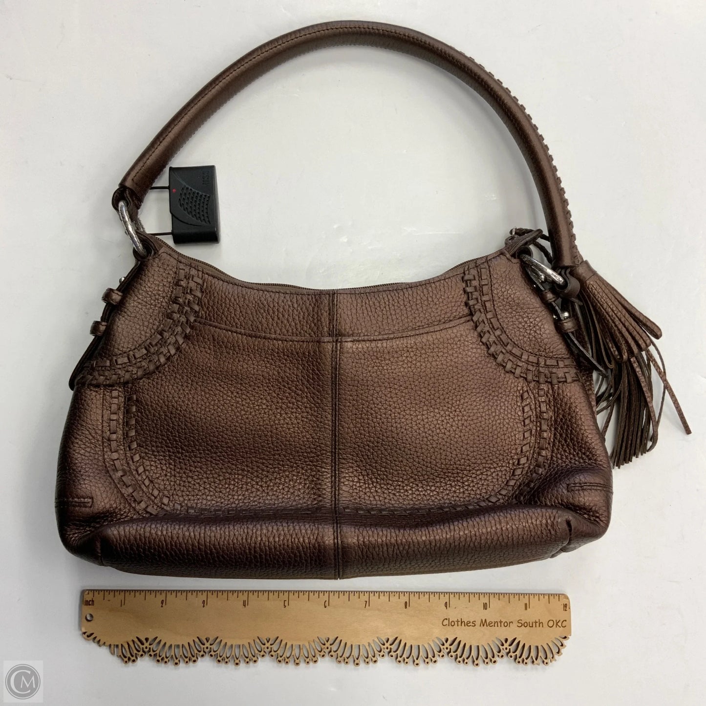 Handbag Leather By Brighton, Size: Medium