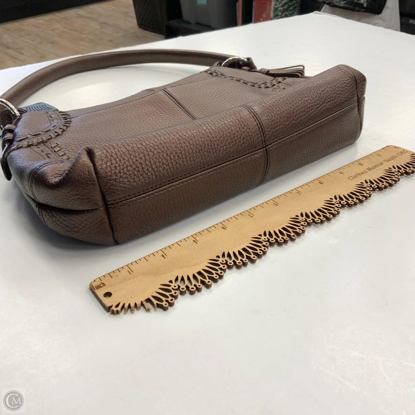 Handbag Leather By Brighton, Size: Medium