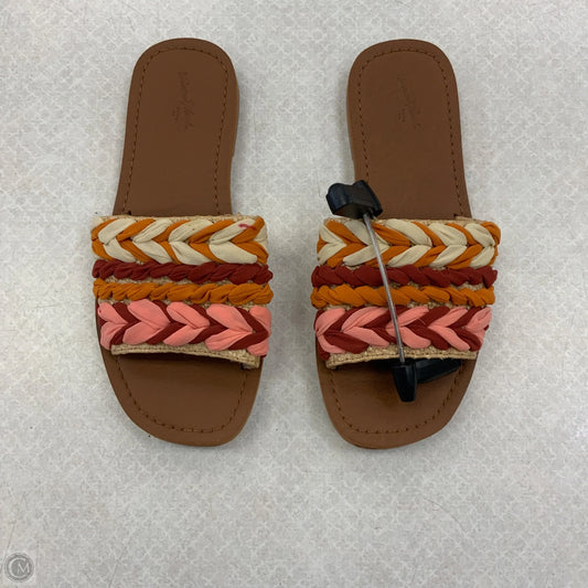 Sandals Flats By Universal Thread In Multi-colored, Size: 7.5