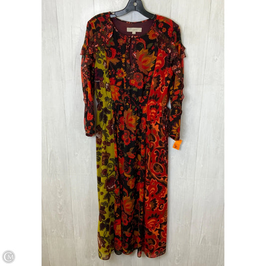 Dress Casual Maxi By Loft In Multi-colored, Size: Mp