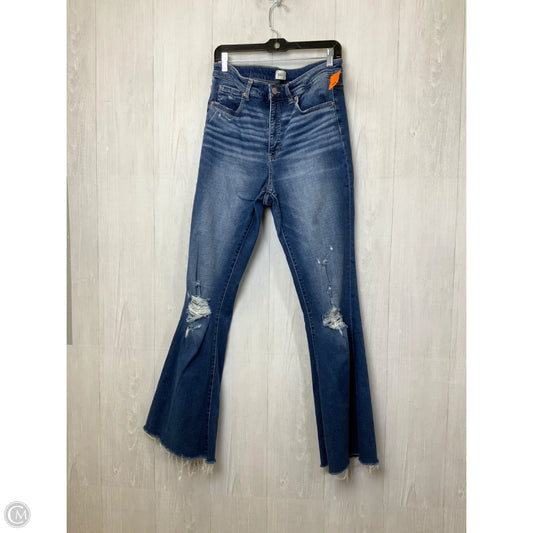 Jeans Flared By Bke In Blue Denim, Size: 12
