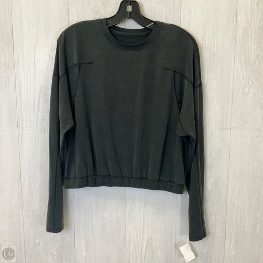 Athletic Top Long Sleeve Crewneck By Lululemon In Black, Size: M