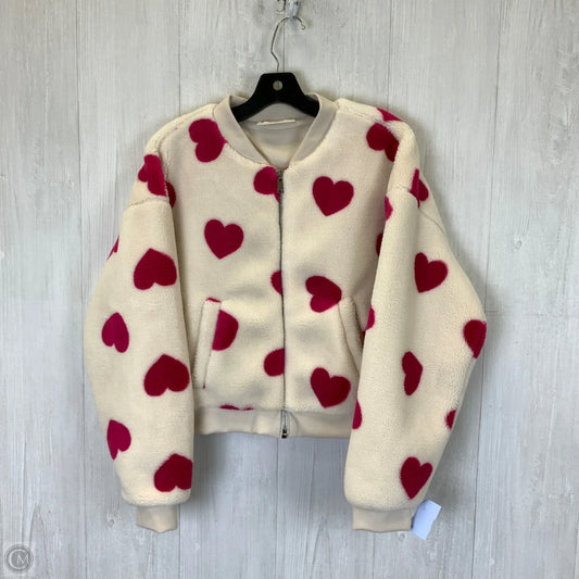 Jacket Faux Fur & Sherpa By No Boundaries In Cream, Size: Xl