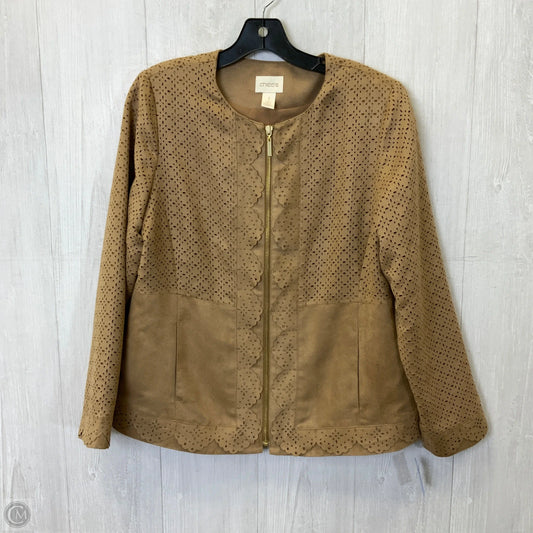 Jacket Other By Chicos In Tan, Size: M